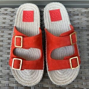 Tory Burch Shelby Flat Espadrille Sandals